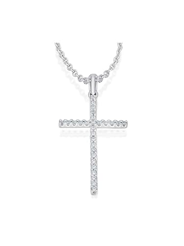 1001 JEWELS 0,10 ct Diamant Brillant Anhänger aus 585 Weißgold von 1001 JEWELS