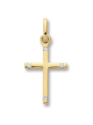 1001 JEWELS 0.02 ct Diamant Brillant Anhänger aus 585 Gelbgold von 1001 JEWELS