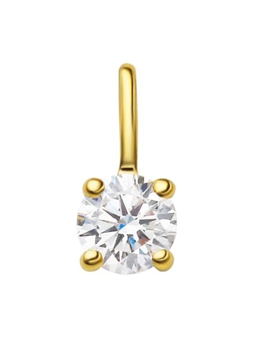 1001 JEWELS 0.1 ct Diamant Brillant Anhänger aus 585 Gelbgold von 1001 JEWELS