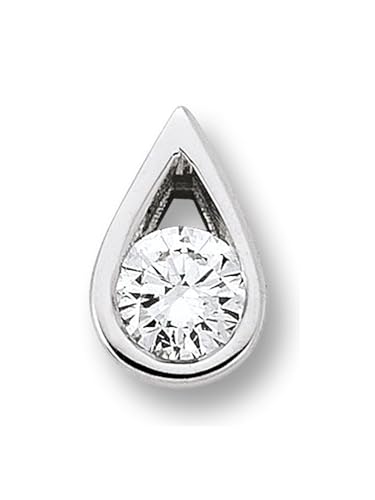 1001 JEWELS 0.1 ct Diamant Brillant Tropfen Anhänger aus 585 Weißgold von 1001 JEWELS