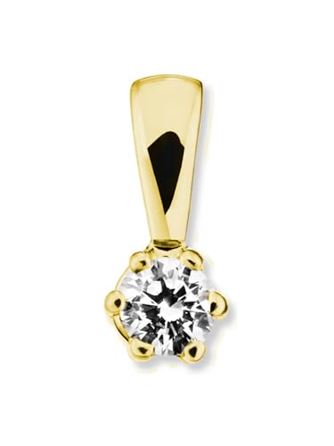 1001 JEWELS 0.15 ct Diamant Brillant Anhänger aus 585 Gelbgold von 1001 JEWELS