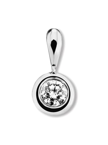 1001 JEWELS 0.15 ct Diamant Brillant Zarge Anhänger aus 750 Weißgold von 1001 JEWELS