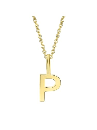 1001 JEWELS Buchstabe P Buchstaben Anhänger aus 333 Gelbgold von 1001 JEWELS