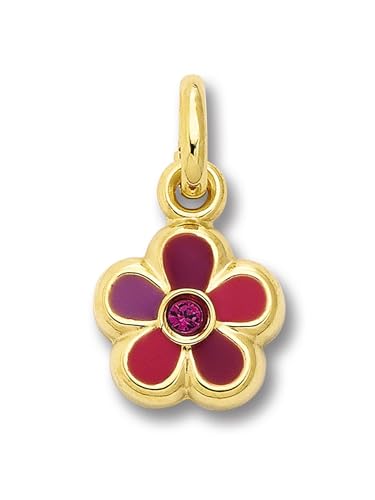 1001 JEWELS Zirkonia Blume Anhänger aus 333 Gelbgold von 1001 JEWELS