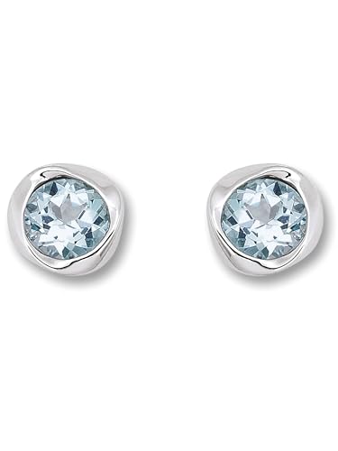 Blau Topas Ohrringe Ohrstecker aus 925 Silber Blau Topas Ohrringe Ohrstecker aus 925 Silber von 1001 JEWELS