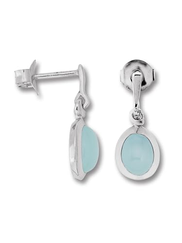 Chalcedon Ohrringe Ohrhänger aus 925 Silber von 1001 JEWELS