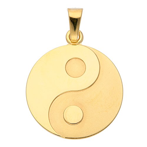 Gold Anhänger Ying Yang 8 k 333 Gelbgold von 1001 JEWELS