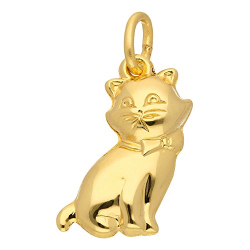 Kinder Gold Anhänger Katze 8 k 333 Gelbgold von 1001 JEWELS