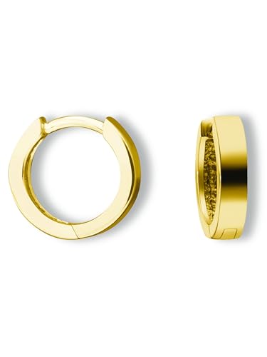 Ohrringe Creolen aus 585 Gelbgold Ø 12,0 x 2,0 mm von 1001 JEWELS