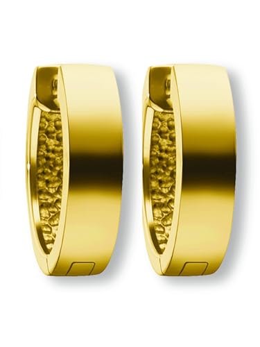 Ohrringe Creolen aus 585 Gelbgold Ø 14,0 x 4,0 mm Ohrringe Creolen aus 585 Gelbgold Ø 14,0 x 4,0 mm von 1001 JEWELS