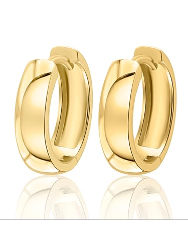 Ohrringe Creolen aus 585 Gelbgold Ø 15,0 x 4,0 mm Ohrringe Creolen aus 585 Gelbgold Ø 15,0 x 4,0 mm von 1001 JEWELS