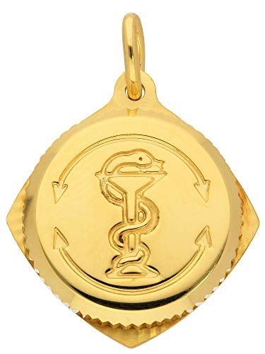 Silber goldplattiert SOS Kapsel Anhänger Silber goldplattiert von 1001 JEWELS