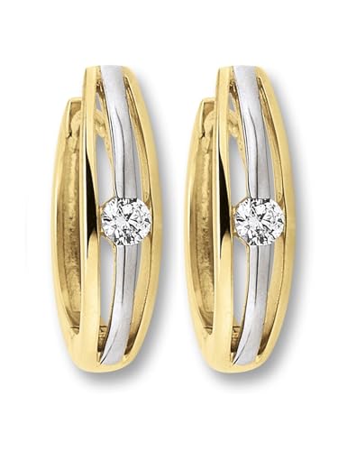 Zirkonia Ohrringe Creolen aus 333 Gelbgold Zirkonia Ohrringe Creolen aus 333 Gelbgold von 1001 JEWELS