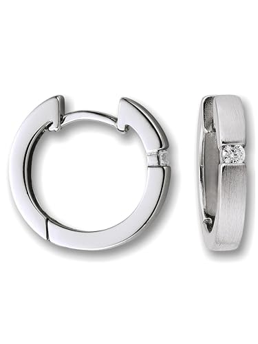 Zirkonia Ohrringe Creolen aus 925 Silber Ø 2,7 x 15,7 mm Zirkonia Ohrringe Creolen aus 925 Silber Ø 2,7 x 15,7 mm von 1001 JEWELS