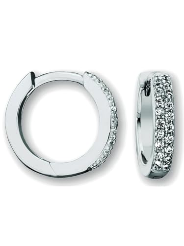 Zirkonia Ohrringe Creolen aus 925 Silber Zirkonia Ohrringe Creolen aus 925 Silber von 1001 JEWELS