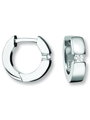 Zirkonia Ohrringe Creolen aus 925 Silber Zirkonia Ohrringe Creolen aus 925 Silber von 1001 JEWELS