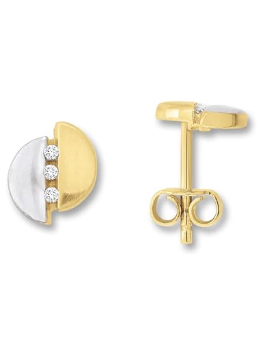 Zirkonia Ohrringe Ohrstecker aus 333 Gelbgold Zirkonia Ohrringe Ohrstecker aus 333 Gelbgold von 1001 JEWELS
