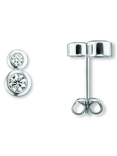 Zirkonia Ohrringe Ohrstecker aus 925 Silber von 1001 JEWELS