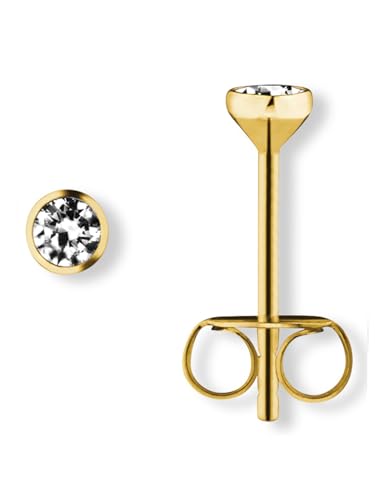 Zirkonia Zarge Ohrringe Ohrstecker aus 333 Gelbgold Zirkonia Zarge Ohrringe Ohrstecker aus 333 Gelbgold von 1001 JEWELS