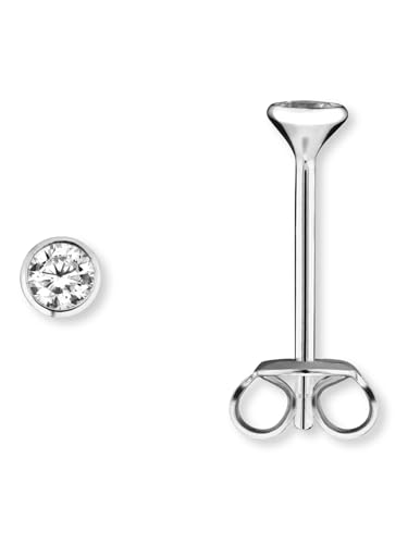 Zirkonia Zarge Ohrringe Ohrstecker aus 925 Silber von 1001 JEWELS