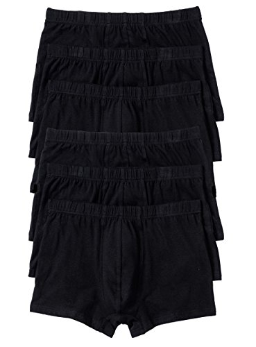 1001-kleine-Sachen 6er-Pack Herren Boxershorts Ben Boxer aus Baumwolle Herrenslips Unterhosen Männer Unterwäsche, schwarz, Größe 4, 5, 6, 7, 8 und 9 (4=S) von 1001-kleine-Sachen