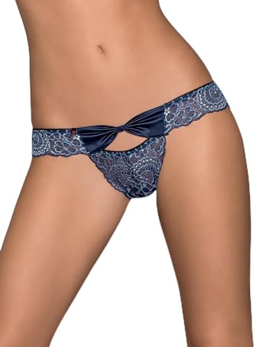 1001-kleine-Sachen at Panties Auroria Damen String mit Spitze Höschen in blau von Obsessive Dessous (L/XL (40-42)) von 1001-kleine-Sachen