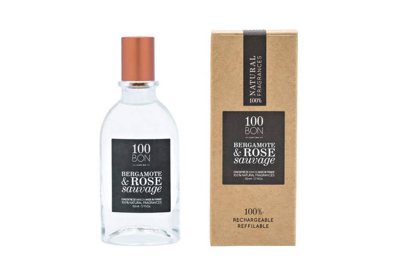 100bon Eau de Parfum Bergamote & Rose Sauvage Concentrate Unisex Damen & Herren EDP Spray, 100bon, Herrenparfüm, Damenparfüm, Glasflakon, Herrenduft, Damenduft von 100bon