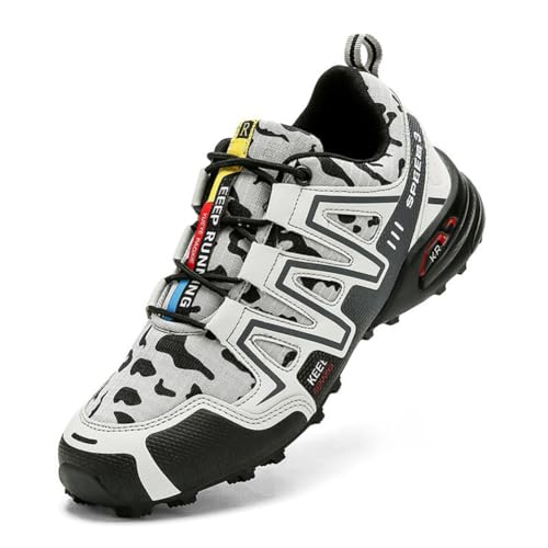 100junzidao Bergsteigerstiefel Damen rutschfeste Wander-Trekkingschuhe Modische Reparatur-Freizeit-Trainingsschuhe Leicht Atmungsaktiv Weiß 40 von 100junzidao