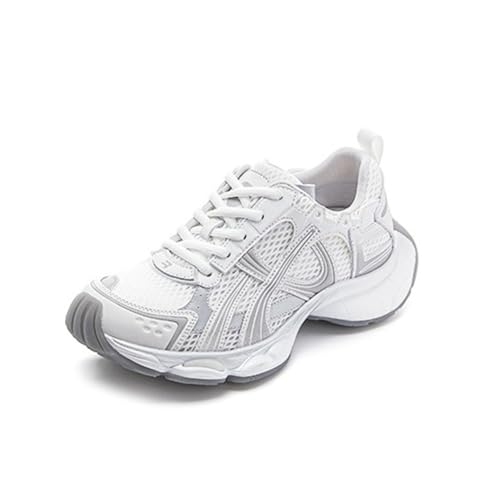 100junzidao Damen Dad Schuhe mit Plateausohle Dicker Sohle atmungsaktivem Mesh leicht höhenverstellbar bequem Tennis Lauf und Walking Sneaker Beige 38 100junzidao Damen Dad Schuhe mit Plateausohle Dicker Sohle atmungsaktivem Mesh leicht höhenverstellbar bequem Tennis Lauf und Walking Sneaker Beige 38 von 100junzidao