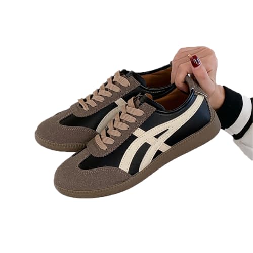 100junzidao Damen Flat Casual Schuhe Student Plattform Turnschuhe Bequeme vielseitige Schmutzfeste Gehschuhe rutschfeste Sohlen Schwarz 35 100junzidao Damen Flat Casual Schuhe Student Plattform Turnschuhe Bequeme vielseitige Schmutzfeste Gehschuhe rutschfeste Sohlen Schwarz 35 von 100junzidao