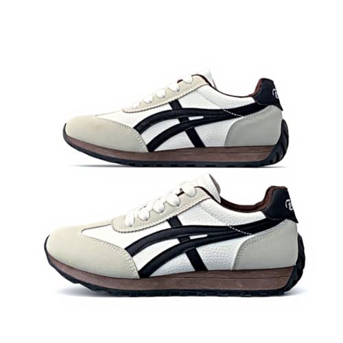 100junzidao Damen-Freizeitschuhe Plateausneaker mit Farbblock-Design 3 cm Absatz Flache Bequeme Wanderschuhe Beige 39 100junzidao Damen-Freizeitschuhe Plateausneaker mit Farbblock-Design 3 cm Absatz Flache Bequeme Wanderschuhe Beige 39 von 100junzidao