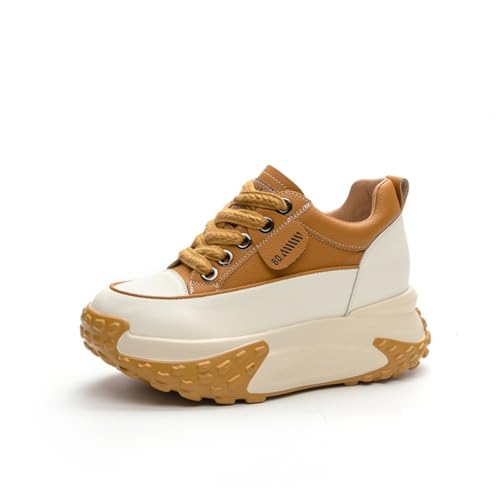 100junzidao Damen Laufschuhe Bequeme Plateauschuhe mit Dicker Sohle Wanderschuhe Retro Casual Atmungsaktive leichte Fitness Sportschuhe 100junzidao Damen Laufschuhe Bequeme Plateauschuhe mit Dicker Sohle Wanderschuhe Retro Casual Atmungsaktive leichte Fitness Sportschuhe von 100junzidao