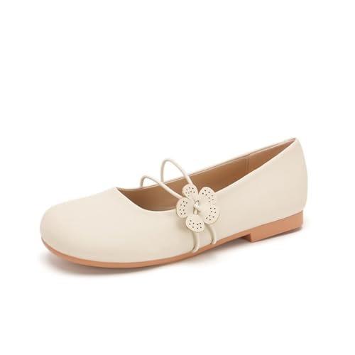 100junzidao Damen Mary Jane Schuhe Geschlossen Runde Zehe Leichte Flache Französische Sanfte Court Heels Beiläufig Bequem Ballett Kleid Dating Einzelne Schuhe Beige 38 100junzidao Damen Mary Jane Schuhe Geschlossen Runde Zehe Leichte Flache Französische Sanfte Court Heels Beiläufig Bequem Ballett Kleid Dating Einzelne Schuhe Beige 38 von 100junzidao
