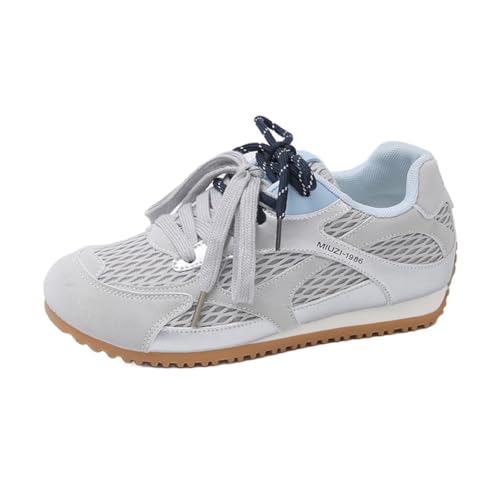 100junzidao Damen Mesh atmungsaktive Sneakers mit Doppelgurten modische Plattform Gehschuhe Bequeme Höhenerhöhung Training Fitness Tennis Sportschuhe Grau 38 100junzidao Damen Mesh atmungsaktive Sneakers mit Doppelgurten modische Plattform Gehschuhe Bequeme Höhenerhöhung Training Fitness Tennis Sportschuhe Grau 38 von 100junzidao