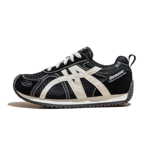 100junzidao Damen Plateform Trainingsschuhe Komfort Sneakers Atmungsaktives Mesh-Futter Retro Laufschuhe Fußgewölbeunterstützung Leichtes Gehen von 100junzidao