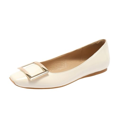 100junzidao Damen Quadratische Zehe Geschlossen Mary Jane Schuhe Klassisch Niedrig Oben Flach Unten Pendler Gericht Einzelne Schuhe Einfach Bequem Freizeit Ballett Heels Beige 36 100junzidao Damen Quadratische Zehe Geschlossen Mary Jane Schuhe Klassisch Niedrig Oben Flach Unten Pendler Gericht Einzelne Schuhe Einfach Bequem Freizeit Ballett Heels Beige 36 von 100junzidao