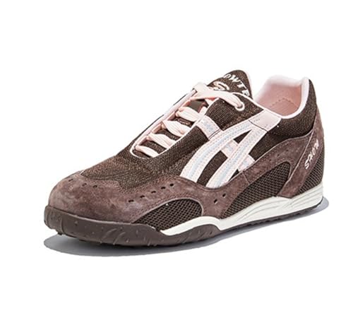 100junzidao Damen Sneaker mit Dicker Sohle Plateau Schnürung Bequeme Tennis Laufschuhe leichte Retro Klassiker atmungsaktives Mesh Wanderschuhe Braun 38 100junzidao Damen Sneaker mit Dicker Sohle Plateau Schnürung Bequeme Tennis Laufschuhe leichte Retro Klassiker atmungsaktives Mesh Wanderschuhe Braun 38 von 100junzidao