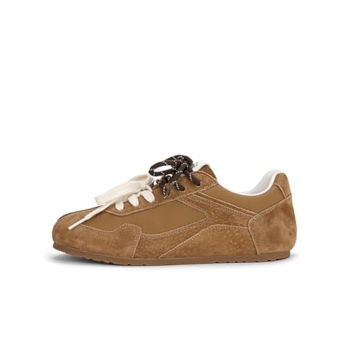 100junzidao Damen-Sneaker mit erhöhtem Absatz Lässige Trainingsschuhe im College-Stil Modische Freizeitschuhe mit doppeltem Riemen Wildleder Retro Braun 38 100junzidao Damen-Sneaker mit erhöhtem Absatz Lässige Trainingsschuhe im College-Stil Modische Freizeitschuhe mit doppeltem Riemen Wildleder Retro Braun 38 von 100junzidao