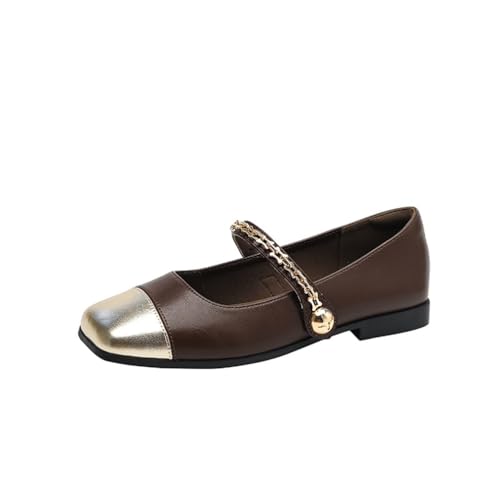 100junzidao Damen Wohnung Ballett Schuhe Mary Jane Französisch Fee Geschlossen Mund Quadratische Zehe Karriere Arbeit Dating Einzelne Schuhe Bequem Court Heels Braun 39 100junzidao Damen Wohnung Ballett Schuhe Mary Jane Französisch Fee Geschlossen Mund Quadratische Zehe Karriere Arbeit Dating Einzelne Schuhe Bequem Court Heels Braun 39 von 100junzidao
