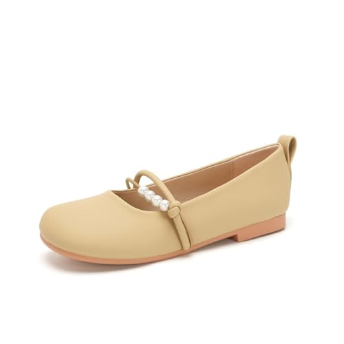 100junzidao Damen Wohnung Mary Jane Schuhe Perle Shallow Bequem Gentle Heels Geschlossen Süße Ballett Gericht Dating Kleid Frühling Herbst Einzelne Schuhe Gelb 40 100junzidao Damen Wohnung Mary Jane Schuhe Perle Shallow Bequem Gentle Heels Geschlossen Süße Ballett Gericht Dating Kleid Frühling Herbst Einzelne Schuhe Gelb 40 von 100junzidao