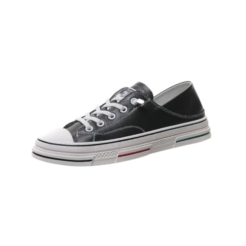 100junzidao Flache Zweiteilige Weiße Schuhe Damen Casual Sneaker Weiche Sohle Lederoberfläche Bequem Atmungsaktiv Schwarz Trainingsschuhe Outdoor 100junzidao Flache Zweiteilige Weiße Schuhe Damen Casual Sneaker Weiche Sohle Lederoberfläche Bequem Atmungsaktiv Schwarz Trainingsschuhe Outdoor von 100junzidao