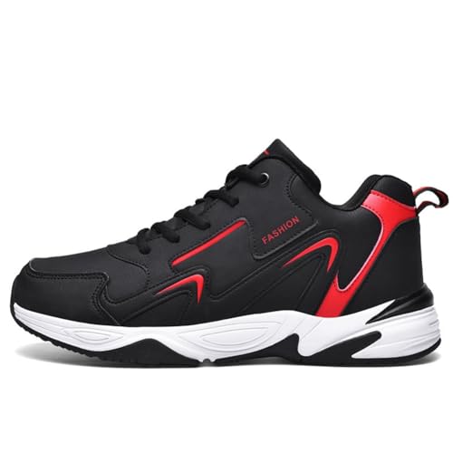 100junzidao Herren-Outdoor-Wanderschuhe Modische Low-Top-Wander- und Kletterschuhe mit Rutschfester, stoßdämpfender und bequemer Konstruktion. Rot 39 von 100junzidao