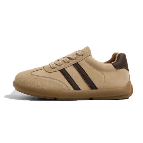 100junzidao Niedrige Sneaker für Damen Flache Freizeitschuhe Bequeme Schnürsneaker mit klassischem Rundzehen-Design Braun 38 100junzidao Niedrige Sneaker für Damen Flache Freizeitschuhe Bequeme Schnürsneaker mit klassischem Rundzehen-Design Braun 38 von 100junzidao