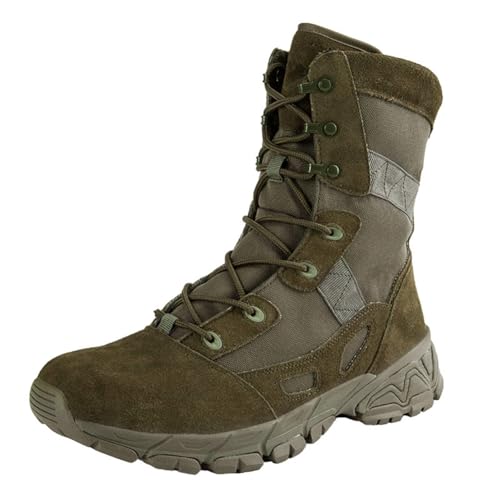 100junzidao Outdoor-Wanderschuhe wasserdichte rutschfeste Wanderschuhe Leichte atmungsaktive Sportschuhe Hohe, stoßfeste Zehenkappen Grün 40 von 100junzidao