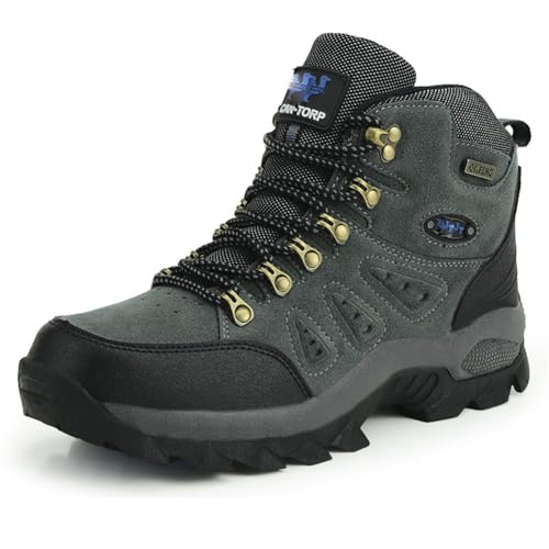 100junzidao Outdoor-Wanderstiefel für Damen wasserdichte Laufschuhe Wanderschuhe Outdoor-Trainingsschuhe für Paare Leicht Grau 37 von 100junzidao