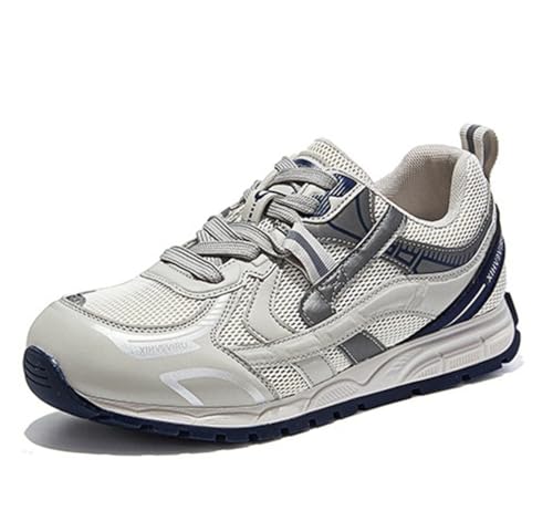100junzidao Plateau Sneakers für Damen mit Dicker Sohle leicht atmungsaktives Mesh erhöhte Wanderschuhe Laufschuhe Freizeitschuhe Schnürschuhe Bequeme Dad Schuhe Grau 38 100junzidao Plateau Sneakers für Damen mit Dicker Sohle leicht atmungsaktives Mesh erhöhte Wanderschuhe Laufschuhe Freizeitschuhe Schnürschuhe Bequeme Dad Schuhe Grau 38 von 100junzidao