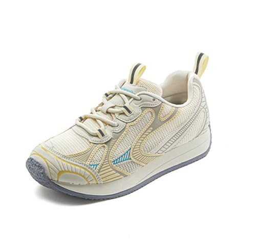 100junzidao Plateauschuhe für Damen niedrige Sohle Dicker Sohle Schnürung leicht Walking Schuhe lässig atmungsaktiv bequem Tennis Lauf und Fitness Sneaker Gelb 36 100junzidao Plateauschuhe für Damen niedrige Sohle Dicker Sohle Schnürung leicht Walking Schuhe lässig atmungsaktiv bequem Tennis Lauf und Fitness Sneaker Gelb 36 von 100junzidao