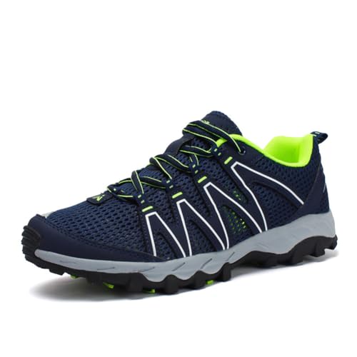 100junzidao Trail-Schuhe Damen rutschfeste stoßdämpfende Wanderschuhe Herren Sport Outdoor Cross-Country Leichte Wanderschuhe Training Blau 39 von 100junzidao