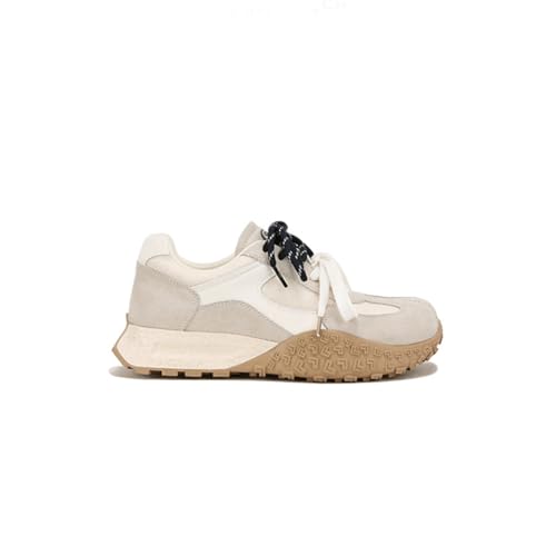 100junzidao Trainings-Laufschuhe für Damen mit 6 cm hoher Innensohle Doppelte Schnürsenkel Dicke Sohle Freizeitschuhe Bequem Atmungsaktiv Frühling/Herbst Beige 39 100junzidao Trainings-Laufschuhe für Damen mit 6 cm hoher Innensohle Doppelte Schnürsenkel Dicke Sohle Freizeitschuhe Bequem Atmungsaktiv Frühling/Herbst Beige 39 von 100junzidao