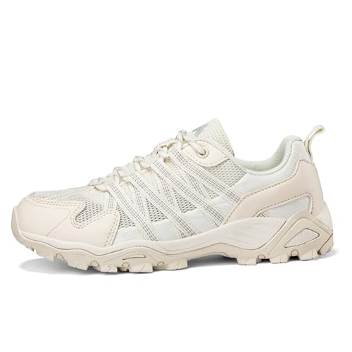 100junzidao Trekking-Wanderschuhe Wasserdicht rutschfest Paare Trainings-Wanderschuhe Sport rutschfest Verschleißfest Trail-Schuhe Beige 38 von 100junzidao
